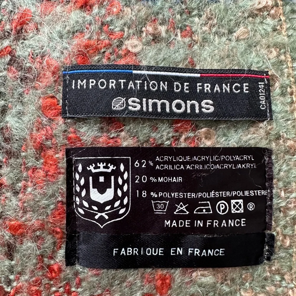 Simons Importation De France 20% Mohair Lightweight Scarf 🧣-Fall colors 🔥